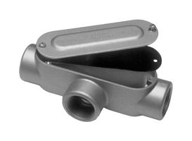 ABB - THOMAS & BETTS DAT-2-CG Conduit Fitting, w/ Cover and Gasket, T, 3/4 ", 7.3 cu.in, Diecast Aluminum Alloy, 5.74 "