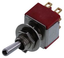MULTICOMP PRO 1MD1T1B1M1RE Interruptor (Switch) de Palanca, Encendido-Encendido, DPDT, No Iluminado, Serie 1MD, 5 A