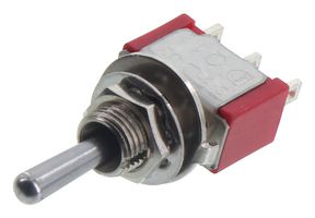 MULTICOMP PRO 1MS4T1B1M1QE Toggle Switch, (On)-Off-(On), SPDT, Non Illuminated, 1MS4T1B1M1 Series, Through Hole, 5 A