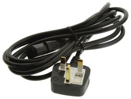 2104H 10 C3 VOLEX, Mains Power Cord, BS 1363 Plug to IEC 320 C13