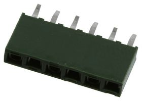 TE CONNECTIVITY - AMP 215297-6 PCB Receptacle, Board-to-Board, 2.54 mm, 1 Rows, 6 Contacts, Through Hole Mount
