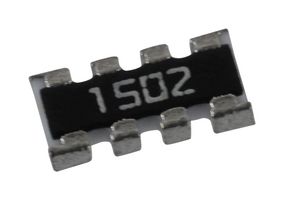 YAGEO YC164-FR-0715KL Fixed Network Resistor, 15 kohm, Isolated, 4 Resistors, 1206 [3216 Metric], Convex, ± 1%