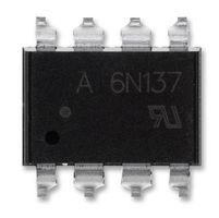 BROADCOM 6N137-300E Optocoupler, 1 Channel, 3.75 kV, 10 Mbaud, Surface Mount DIP, 8 Pins