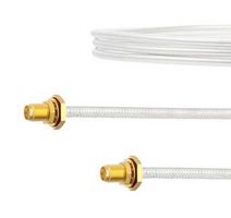 FAIRVIEW MICROWAVE FMCA2096-12 SMA FEMALE BULKHEAD TO SMA FEMALE BULKHEAD CABLE FM-SR141TB COAX IN 12 INCH