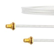 FAIRVIEW MICROWAVE FMCA2096-6 SMA FEMALE BULKHEAD TO SMA FEMALE BULKHEAD CABLE FM-SR141TB COAX IN 6 INCH