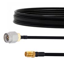 FAIRVIEW MICROWAVE FMCA2126-12 SMA MALE TO SMA FEMALE CABLE FM-SR141TBJ COAX IN 12 INCH