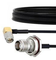 FAIRVIEW MICROWAVE FMCA2142-24 RA SMA MALE TO TNC FEMALE BULKHEAD CABLE FM-SR086TBJ COAX IN 24 INCH