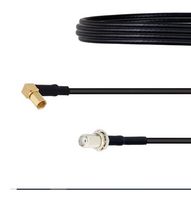 FAIRVIEW MICROWAVE FMCA2151-12 SMA FEMALE BULKHEAD TO RA SSMC PLUG CABLE LMR-100 COAX IN 12 INCH