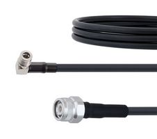 FAIRVIEW MICROWAVE FMCA2165-60 LOW LOSS TNC MALE TO RA QMA MALE CABLE LMR-240 COAX IN 60 INCH WITH TIMES MICROWAVE CONNECTORS