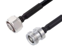 FAIRVIEW MICROWAVE FMCA2232-100CM LOW PIM 4.1-9.5 MINI DIN MALE TO 4.1-9.5 MINI DIN FEMALE CABLE 1-4 INCH SUPERFLEXIBLE COAX IN 100 CM