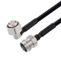 FAIRVIEW MICROWAVE FMCA2243-50CM LOW PIM RA 4.3-10 MALE TO 4.3-10 FEMALE CABLE 1-4 INCH SUPERFLEXIBLE COAX IN 50 CM