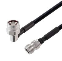 FAIRVIEW MICROWAVE FMCA2258-100CM LOW PIM RA N MALE TO N FEMALE CABLE 1-4 INCH SUPERFLEXIBLE COAX IN 100 CM