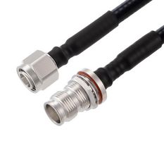 FAIRVIEW MICROWAVE FMCA2270-200CM LOW PIM 2.2-5 MALE TO 2.2-5 FEMALE BULKHEAD CABLE 1-4 INCH SUPERFLEXIBLE COAX IN 200 CM