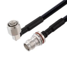 FAIRVIEW MICROWAVE FMCA2273-200CM LOW PIM RA 2.2-5 MALE TO 2.2-5 FEMALE BULKHEAD CABLE 1-4 INCH SUPERFLEXIBLE COAX IN 200 CM