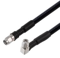 FAIRVIEW MICROWAVE FMCA2275-24 LOW PIM SMA MALE TO RA SMA MALE CABLE 1-4 INCH SUPERFLEXIBLE COAX IN 24 INCH