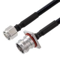 FAIRVIEW MICROWAVE FMCA2366-12 LOW PIM 2.2-5 MALE TO 4.3-10 FEMALE 4 HOLE FLANGE CABLE 1-4 INCH SUPERFLEXIBLE COAX IN 12 INCH
