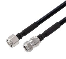 FAIRVIEW MICROWAVE FMCA2373-150CM LOW PIM 2.2-5 MALE TO N FEMALE CABLE 1-4 INCH SUPERFLEXIBLE COAX IN 150 CM