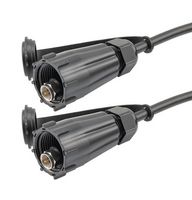 FAIRVIEW MICROWAVE FMCA2384-500CM IP68 WATERPROOF 75 OHM F MALE TO 75 OHM F MALE CABLE 196.8 INCHES RG6 COAX