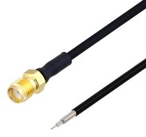 FAIRVIEW MICROWAVE FMCA2400-12 TEST PROBE SMA FEMALE TO TRIMMED LEAD CABLE FM-SR086TBJ COAX IN 12 INCH