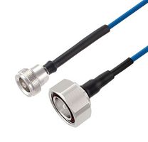 FAIRVIEW MICROWAVE FMCA2468-200CM LOW PIM 4.1-9.5 MINI DIN FEMALE TO 7-16 DIN MALE CABLE TFT-402-LF COAX IN 200 CM USING TIMES MICROWAVE COMPONENTS