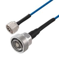 FAIRVIEW MICROWAVE FMCA2470-150CM LOW PIM 4.1-9.5 MINI DIN MALE TO 7-16 DIN FEMALE CABLE TFT-402-LF COAX IN 150 CM USING TIMES MICROWAVE COMPONENTS