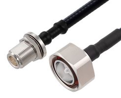 FAIRVIEW MICROWAVE FMCA2541-12 RF / Coaxial Cable Assembly, 12 ", 305 mm, SPF-250, 7/16 DIN Plug, N Type Bulkhead Jack, 50 ohm