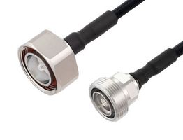 FAIRVIEW MICROWAVE FMCA2565-100CM OUTDOOR RATED LOW PIM 7/16 DIN MALE TO 7/16 DIN FEMALE CABLE SPO-250 COAX USING TIMES MICROWAVE PARTS