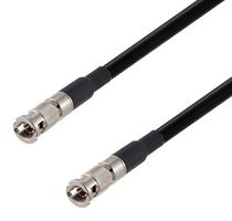 FAIRVIEW MICROWAVE FMCA2733/BK-12 Cable RF / Coaxial ensamblado, 12 ", 305 mm, Belden 1855A, BNC HD Macho, BNC HD Macho, 75 ohm