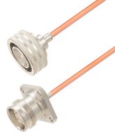 FAIRVIEW MICROWAVE FMCA2802-12 RF / Coaxial Cable Assembly, Push-On, 12 ", 305 mm, FM-SR141CU-STR, RG402, 4.3/10 Plug, 4.3/10 Jack