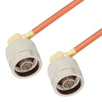 FAIRVIEW MICROWAVE FMCA2812-12 RF / Coaxial Cable Assembly, 12 ", 305 mm, FM-SR141CU-STR, RG402, N Type Right Angle Plug