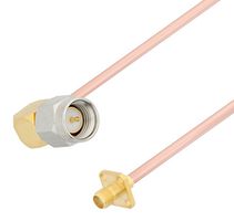 FAIRVIEW MICROWAVE FMCA2822-12 RF / Coaxial Cable Assembly, 12 ", 305 mm, FM-SR141CU-STR, RG402, SMA Right Angle Plug, SMA Jack