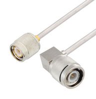 FAIRVIEW MICROWAVE FMCA2836-150CM RA TNC MALE TO TNC MALE CABLE TINNED ALUMINUM RG402 TYPE .141 COAX IN 150 CM