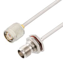 FAIRVIEW MICROWAVE FMCA2838-12 RF / Coaxial Cable Assembly, 12 ", 305 mm, FM-SR141ALTN-STR, RG402, TNC Plug, TNC Bulkhead Jack