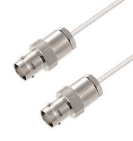 FAIRVIEW MICROWAVE FMCA2851-50CM BNC FEMALE TO BNC FEMALE CABLE TINNED ALUMINUM RG402 TYPE .141 COAX IN 50 CM