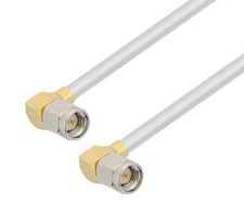 FAIRVIEW MICROWAVE FMCA2864-100CM RA SMA MALE TO RA SMA MALE CABLE TINNED ALUMINUM RG402 TYPE .141 COAX IN 100 CM