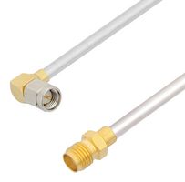 FAIRVIEW MICROWAVE FMCA2865-12 RF / Coaxial Cable Assembly, 12 ", 305 mm, FM-SR141ALTN-STR, RG402, SMA Right Angle Plug