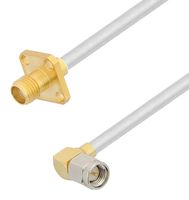 FAIRVIEW MICROWAVE FMCA2866-24 RF / Coaxial Cable Assembly, 24 ", 610 mm, FM-SR141ALTN-STR, RG402, SMA Right Angle Plug