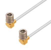 FAIRVIEW MICROWAVE FMCA2887-200CM RA QMA MALE TO RA QMA MALE CABLE TINNED COPPER RG402 TYPE .141 COAX IN 200 CM