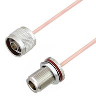 FAIRVIEW MICROWAVE FMCA2939-24 RF / Coaxial Cable Assembly, 24 ", 610 mm, FM-SR086CU-STR, RG405, N Type Plug