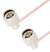 FAIRVIEW MICROWAVE FMCA2941-24 RF / Coaxial Cable Assembly, 24 ", 610 mm, FM-SR086CU-STR, RG405, N Type Right Angle Plug