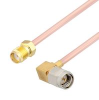 FAIRVIEW MICROWAVE FMCA2952-60 RA SMA MALE TO SMA FEMALE CABLE RG405 TYPE .086 COAX IN 60 INCH