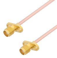 FAIRVIEW MICROWAVE FMCA2957-24 RF / Coaxial Cable Assembly, 24 ", 610 mm, FM-SR086CU-STR, RG405, SMA Jack, SMA Jack, 50 ohm