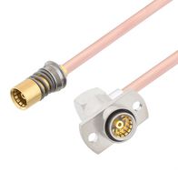 FAIRVIEW MICROWAVE FMCA2967-12 RF / Coaxial Cable Assembly, Snap-On, 12 ", 305 mm, FM-SR086CU-STR, RG405, BMA Jack