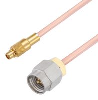 FAIRVIEW MICROWAVE FMCA2972-12 RF / Coaxial Cable Assembly, 12 ", 305 mm, FM-SR086CU-STR, RG405, MMCX Plug, SMA Plug, 50 ohm