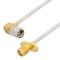 FAIRVIEW MICROWAVE FMCA3010-12 RF / Coaxial Cable Assembly, 12 ", 305 mm, FM-SR086ALTN-STR, RG405, SMA Right Angle Plug