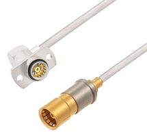 FAIRVIEW MICROWAVE FMCA3021-24 RF / Coaxial Cable Assembly, Snap-On to Slide-ON, 24 ", 610 mm, 0.086" Semi Rigid, RG405, BMA Jack