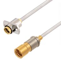 FAIRVIEW MICROWAVE FMCA3023-12 RF / Coaxial Cable Assembly, Snap-On to Slide-ON, 12 ", 305 mm, 0.086" Semi Rigid, RG405, BMA Jack