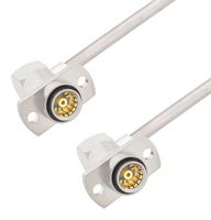 FAIRVIEW MICROWAVE FMCA3025-100CM SLIDE-ON RA BMA JACK 2 HOLE FLANGE TO RA SLIDE-ON BMA JACK 2 HOLE FLANGE CABLE TINNED ALUMINUM RG405 TYPE .086 COAX IN 100 CM