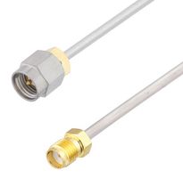 FAIRVIEW MICROWAVE FMCA3067-24 RF / Coaxial Cable Assembly, 24 ", 610 mm, 0.086" Semi Rigid, RG405, SMA Plug, SMA Jack, 50 ohm