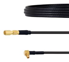 FAIRVIEW MICROWAVE FMC00303-24 Low Loss SSMC Male to RA MMCX Plug Cable LMR-100 Coax in 24 Inch